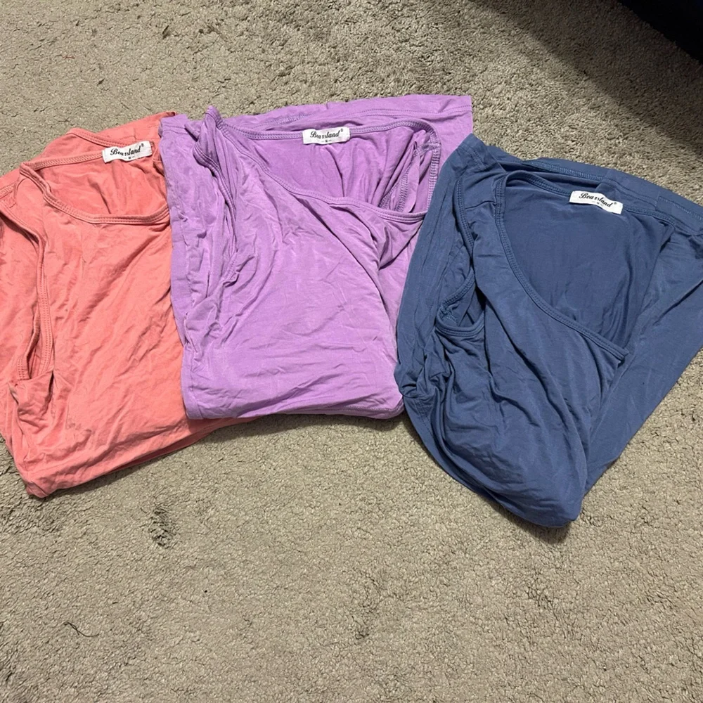 Blue nursing tank top - Picture 5 of 5